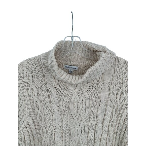 Croft & Barrow Cable Knit‎ Sweater Womens Size L Cabincore Cozycore Gorpcore - Picture 10 of 11